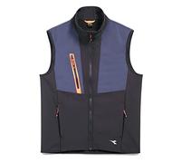 Diadora Utility - GILET - VEST SOFTSHELL HYBRID S/BLACK/BLUE DENIM