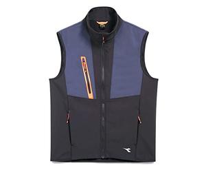 Diadora Utility - GILET - VEST SOFTSHELL HYBRID S/BLACK/BLUE DENIM