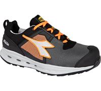 Diadora Utility Glove A.Box Low GH S1PS, scarpe di sicurezza uni 38 EU male Nero/Grigio Scuro/Arancione Fluo