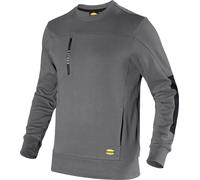 Utility Diadora - Felpa da Lavoro Sweatshirt Crew Litework (XL, Grigio)
