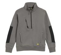 Diadora Utility Litework HZ Felpa da lavoro con mezza zip, grigio