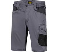 Diadora Utility Poly 2.0 Bermuda, pantaloni da lavoro 4XL male Grigio Scuro/Nero