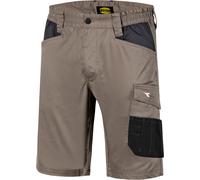Diadora Utility Poly 2.0 Bermuda, pantaloni da lavoro 5XL male Marrone Chiaro/Nero