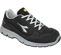 Diadora Utility Run Low S3S, scarpe di sicurezza unisex 35 EU male Nero/Grigio Chiaro