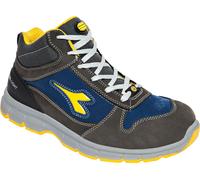 Diadora Utility Run Mid S3S, stivali di sicurezza unisex 49 EU female Grigio Scuro/Blu Scuro/Giallo