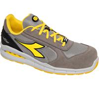 Diadora Utility Run Net AB Low S1PS, scarpe di sicurezza unisex 36 EU female Grigio Chiaro/Grigio/Giallo