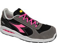 Diadora Utility Run Net AB Low S1PS, scarpe di sicurezza unisex 37 EU female Grigio Scuro/Nero/Fucsia