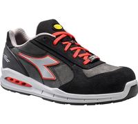 Diadora Utility Run Net AB Low S3S, scarpe di sicurezza unisex 42 EU female Grigio Scuro/Grigio/Rosso