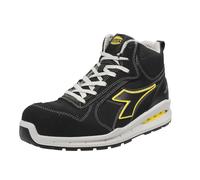 Diadora Run Net AIRBOX Mid S3 SRC, Scarpe da Ginnastica Uomo, Black/Black, 40 EU