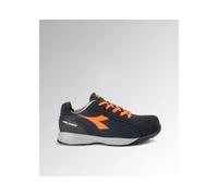 Diadora Utility Scarpe Antinfortunistiche Glove MDS Text Low S1PS FO HRO SR - Adulto - Blu Scuro/Arancio Fluo - Tagl. 45