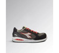 Diadora Utility Scarpe Antinfortunistiche Run Net AB Low S3S FO SR - Adulto - Grigio Asfalto/Argento/Rosso - 44 EU