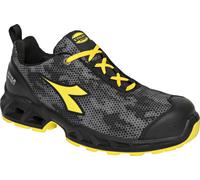Diadora Utility Shark SI Low S3S, scarpe di sicurezza unisex 38 EU female Nero/Grigio/Giallo