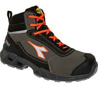 Diadora Utility Shark SI Mid Laether S3S, stivali di sicurezza u 38 EU female Nero/Grigio/Rosso Fluo