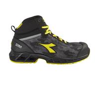 DIADORA Shark Stable Impact Mid S3 SRC ESD, Stivali Unisex Adulto, Black/Gray, 39 EU, Nero/Grigio, 39 EU