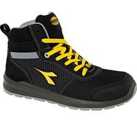 Diadora Utility Speedy Mid S3S, stivali di sicurezza unisex 45 EU female Nero/Giallo