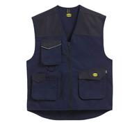Diadora Utility Vest Mover Gilet da lavoro multitasche, blu