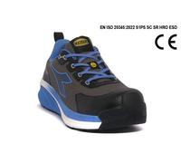 Diadora Utility Vortex DA2 Low S1PS SC SR HRO ESD, Scarpe da Lavoro Unisex (C0068 Anthracite/Imperial Blue, Sistema Taglie Calzature EU 42)