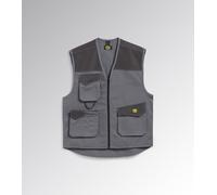 Diadora VEST MOVER Gilet da Lavoro Multitasche Dettagli Rifrangenti Smanicato