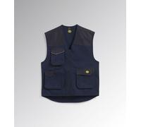 Diadora VEST MOVER Gilet da Lavoro Multitasche Dettagli Rifrangenti Smanicato