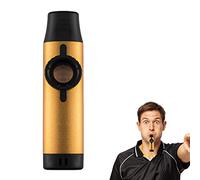 Diaframma per flauto Kazoo | Kazoo in alluminio a voce variabile ad alta durabilità - Kazoos in metallo Strumenti musicali facili da imparare per bambini/adulti/amanti della musica con copritesta Delr