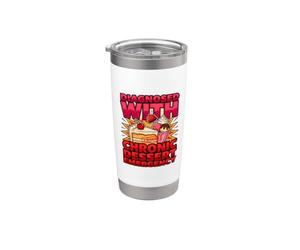 Diagnosi divertente diagnosticata con emergenza cronica dessert Bicchiere termico in acciaio inox doppia parete