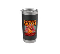 Diagnosi divertente diagnosticata con grave dipendenza da snack Bicchiere termico in acciaio inox doppia parete