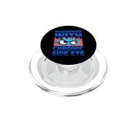 Diagnosi divertente diagnosticata con umorismo cronico degli occhi laterali PopSockets PopGrip per MagSafe