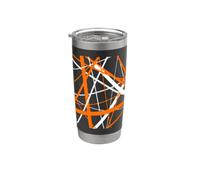 Diagonal Dynamics Burned-Orange e White Bicchiere termico in acciaio inox doppia parete