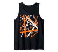 Diagonal Dynamics Burned-Orange e White Canotta