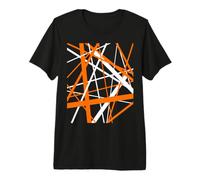 Diagonal Dynamics Burned-Orange e White Maglietta Premium