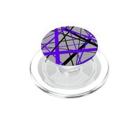 Diagonal Dynamics Lilla-Viola e Nero PopSockets PopGrip per MagSafe
