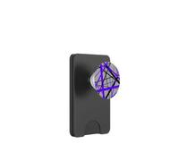 Diagonal Dynamics Lilla-Viola e Nero PopSockets PopWallet per MagSafe
