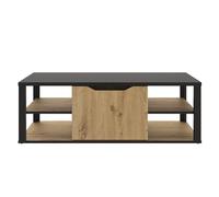 DIAGONE Buxton-Tavolino da caffè Artigianale, Legno ingegnerizzato, Rovere Artigiano e Nero