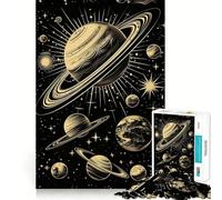 Diagramma del sistema solare Puzzle da 1000 pezzi per adolescenti Puzzle Clear Logic Giocattolo Momento di pace Taglio perfetto Lista dei desideri di Babbo Natale (38x26cm)
