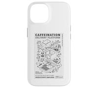 Diagramma della macchina da caffè ingegnere Ingegneria divertente della caffeina Custodia per iPhone 14