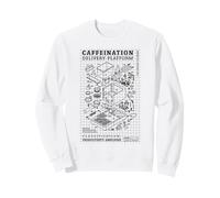 Diagramma della Macchina da caffè Ingegnere Ingegneria Divertente della Caffeina Felpa