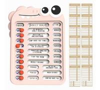 Diagramma delle attività, Diagramma delle attività per bambini,Tabella delle attività per adulti - Lavagna di controllo autodisciplina con cursore della lista di controllo - Sviluppa buone abitudini