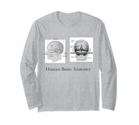 Diagramma di anatomia del cervello Anatomia del cervello umano Maglia a Manica
