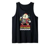 Diagramma Giapponese Kawaii Capsule Mascotte Canotta