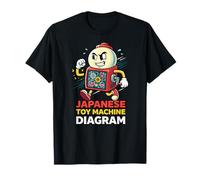 Diagramma Giapponese Kawaii Capsule Mascotte Maglietta