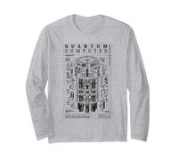 Diagramma quantistico Computer Qubit Computing Physics Science Lab Maglia a Manica
