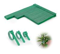 Diakey Confezione da 150 fascette riutilizzabili per piante, nastri e cinghie da giardino verdi, morbidi e collegabili, per piante rampicanti all'aperto, supporto per pomodori, larghezza 1,2 cm, 15+20