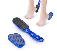 Diakey Confezione da 2 lime in vetro nano per rimuovere calli e pelle dura, per pelle morta, talloni screpolati, strumenti professionali per pedicure, blu