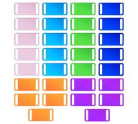 Diakey Confezione da 30 targhette vuote per incisione laser, in alluminio, per collare per cani e gatti, targhette identificative per animali domestici, per incidere e timbrare, personalizzate, 6