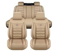 DIALFA Coprisedili Auto per Alfa Romeo Alfa 33/Alfa Arna/Alfa 90/Alfa 75, Pelle Set Coprisedili Protezioni, Impermeabile Traspirante Set Coprisedile Anteriori e Posteriori Auto Accessori,C Beige