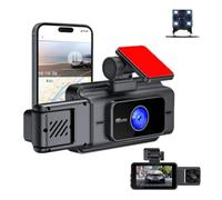 DIALFA Dash Cam Auto per Ferrari 488 GTB 2015-2019, Visione Notturna, Registrazione in Loop, Rilevamento del Movimento con Sensore G, Wi-Fi 5GHz Controllo Tramite App