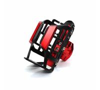 DIALFA Portabicchieri per Moto per Ducati Multistrada V4 2021, Rotazione a 360°, Regolabile, Robusto, Supporto per Bottiglia d'Acqua, Borraccia Accessorio per Manubrio,E Red