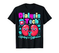 Dialisi Tech Fare la differenza Infermiera Apprezzamento Maglietta