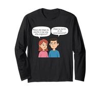 Dialogo Ironico sulla Vita Dopo la Morte, Grafica Divertente Maglia a Manica
