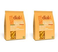DIALSÌ, Mezze Penne, Pasta Senza Glutine di Mais e Riso, Senza Additivi, Trafilata al Bronzo, Ingredienti 100% Italiani, Cottura 8-9 Minuti, Confezione da 800g
